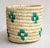 Small Round and Patterned Handwoven Storage Basket