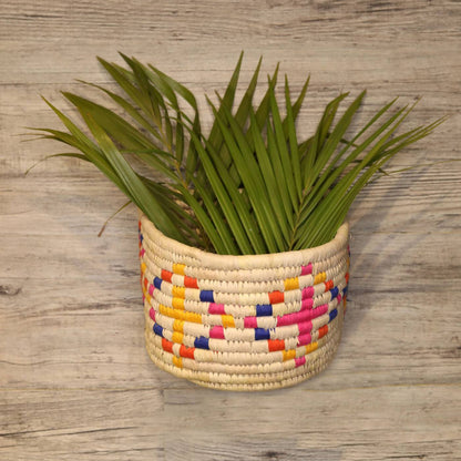 Handwoven Earthly Basket Planter