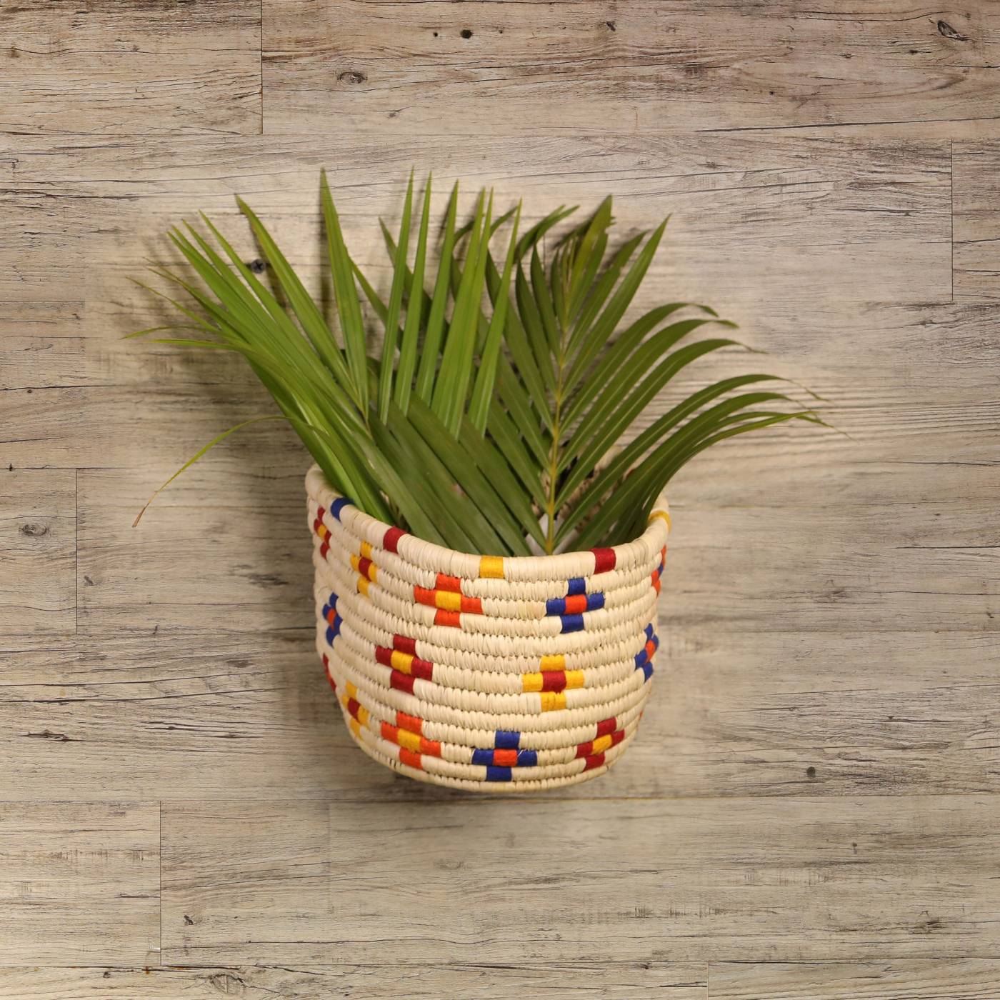 handcrafted basket planter - KalaGhar