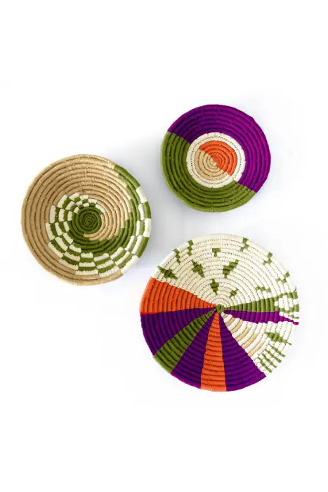 handmade-sabai-grass-purple-orange-green-wall-decor