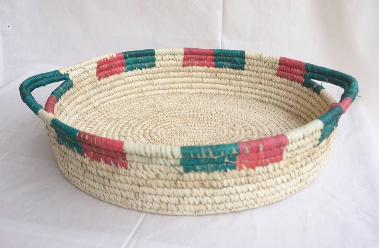 Patterned Woven Fruit and Bread Basket | KalaGhar