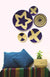 Navy Blue Woven Wall Basket - Set of 5 - Home Decor | KalaGhar
